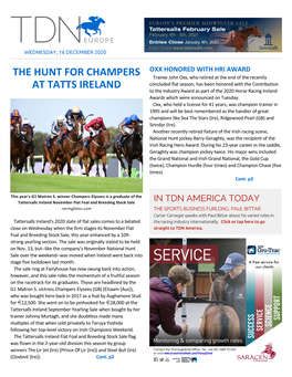 Tdn Europe • Page 2 of 6 • Thetdn.Com Wednesday • 16 December 2020