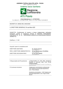 ATS) - PAVIA (DGR N