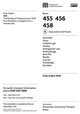 455 456 Minutes Later 458 Easy Access on All Buses