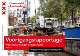 Voortgangsrapportage Programma Bruggen En Kademuren April 2021