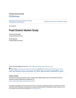 Pearl District Market Study