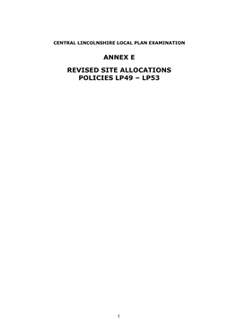 Annex E Revised Site Allocations Policies Lp49