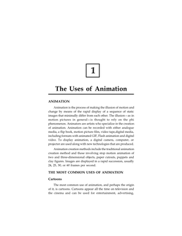 The Uses of Animation 1