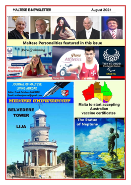 MALTESE E-NEWSLETTER August 2021 1