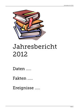 Jahresbericht 2012