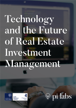 Technology and the Future of Real Estate Investment Management