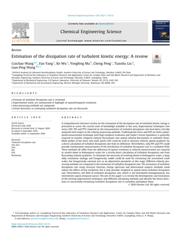 Estimation of the Dissipation Rate of Turbulent Kinetic Energy: a Review