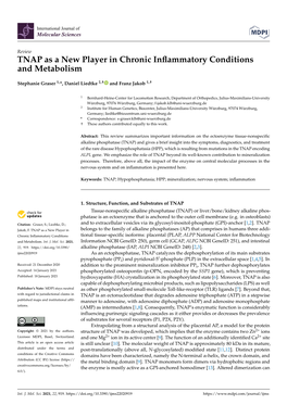 TNAP As a New Player in Chronic Inflammatory Conditions And