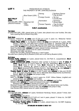 Lot 1 from Krivevac Stables 1 the Property of Mr