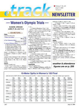 Women's Olympic Trials