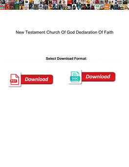 New Testament Church of God Declaration of Faith