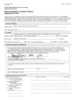 National Register of Historic Places Registration Form