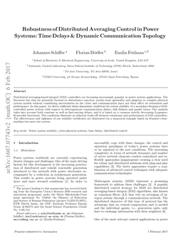 Robustness of Distributed Averaging Control in Power Systems: Time Delays & Dynamic Communication Topology
