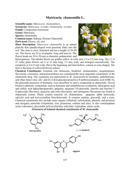 Matricaria Chamomilla L