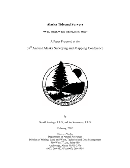 Alaska Tideland Surveys