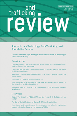 Anti-Trafficking Review Issue 14