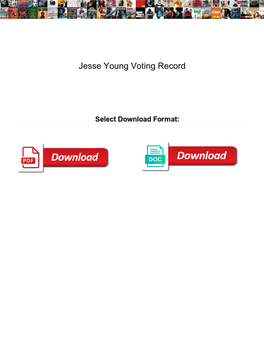 Jesse Young Voting Record