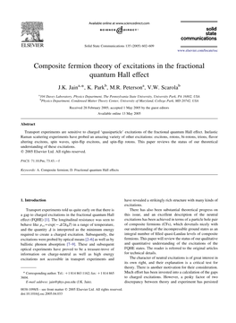Composite Fermion Theory of Excitations in the Fractional Quantum Hall Effect