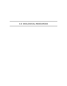 4.3 Biological Resources