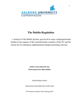 The Dublin Regulation