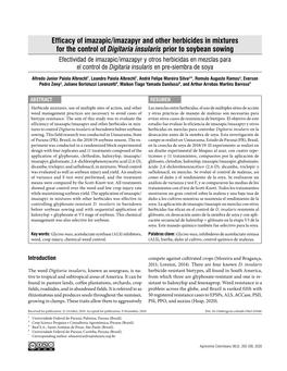 Efficacy of Imazapic/Imazapyr and Other Herbicides in Mixtures for The