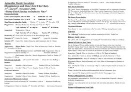 Aghaviller Parish Newsletter Cuddihy, Ballinteskin