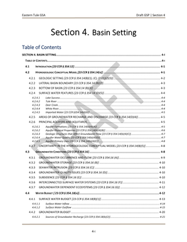 Section 4. Basin Setting