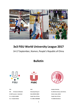 2Nd 3X3 FISU World University League 2016