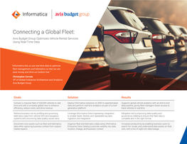 Avis Budget Group Optimizes Vehicle Rental Services Using Real-Time Data