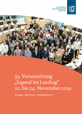 Jugend Im Landtag 2019 VORWORT