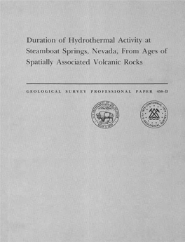 Duration of Hydrothermal Activity at Steamboat Springs, Nevada, from Ages of Spatially Associated Volcanic Rocks