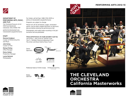 THE CLEVELAN ORCHESTRA California Masterwor S