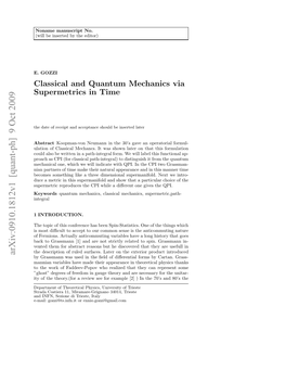Classical and Quantum Mechanics Via Supermetrics in Time