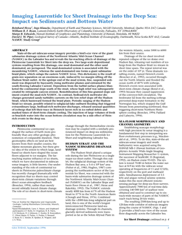 Imaging Laurentide Ice Sheet Drainage Into the Deep Sea: Impact on Sediments and Bottom Water