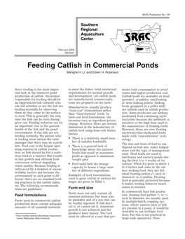 Feeding Catfish in Commercial Ponds