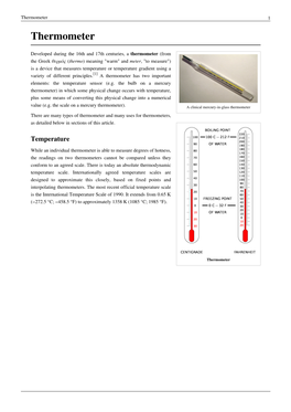 Thermometer 1 Thermometer