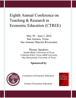 AEA Conference on Teaching and Research in Economic Education (CTREE)