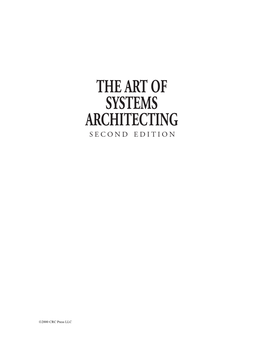 The Art of Systems Architecting Second Edition