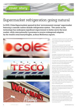 Supermarket Refrigeration Going Natural