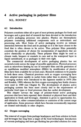 4 Active Packaging in Polymer Films M.L