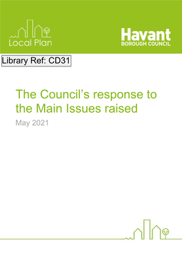 CD31 the Council's Response to the Main Issues Raised