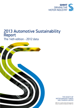 2013 Automotive Sustainability Report the 14Th Edition - 2012 Data