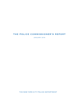 2016 Police Commissioner's Report