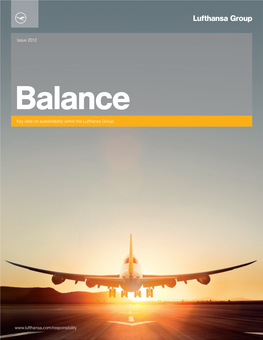 Key Data on Sustainability Within the Lufthansa Group Issue 2012 Www