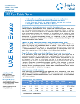 UAE Real Estate Sector