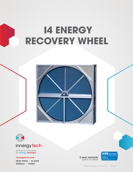 I4 Energy Recovery Wheel