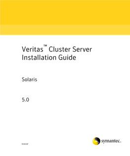 Cluster Server Installation Guide
