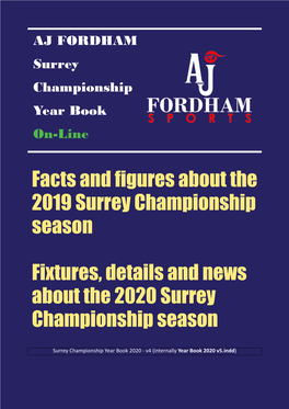 The Surrey Championship Year Book No. 47