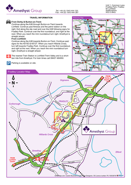 Fradley Locator Map Curborough Hilliards Cross Streethay Alrewas Orgreave Elford FRADLEY