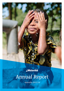 2015/16 Wateraid Australia Annual Report